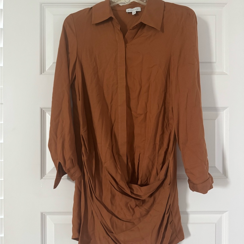 Gianni Bini Caramel Brown Dress